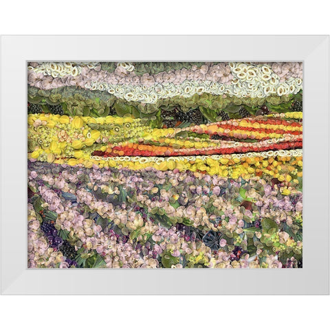 After Ayuhasca III White Modern Wood Framed Art Print by Medeiros, Celito