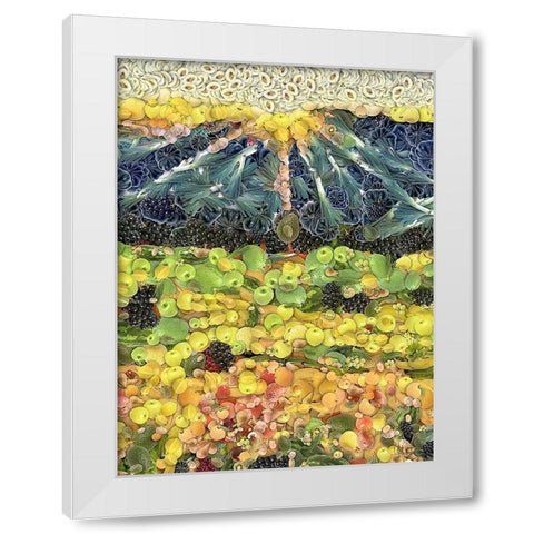 After Ayuhasca V White Modern Wood Framed Art Print by Medeiros, Celito