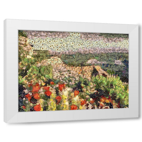 After Ayuhasca VII White Modern Wood Framed Art Print by Medeiros, Celito