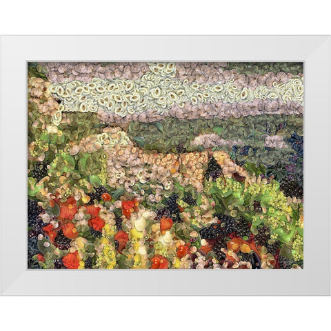 After Ayuhasca VII White Modern Wood Framed Art Print by Medeiros, Celito