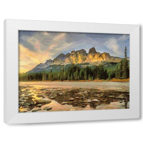 Jasper National Park  White Modern Wood Framed Art Print by Medeiros, Celito