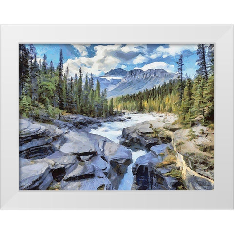 Jasper National Park I White Modern Wood Framed Art Print by Medeiros, Celito