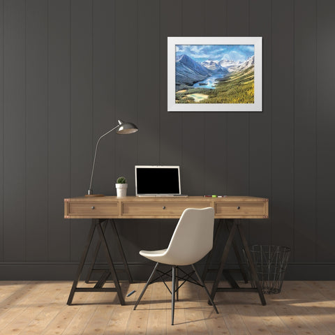 Jasper National Park II White Modern Wood Framed Art Print by Medeiros, Celito