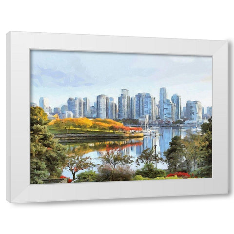 Memories of Vancouver III White Modern Wood Framed Art Print by Medeiros, Celito