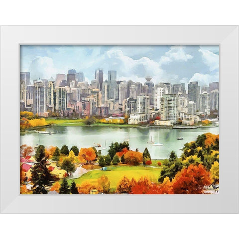 Memories of Vancouver IV White Modern Wood Framed Art Print by Medeiros, Celito