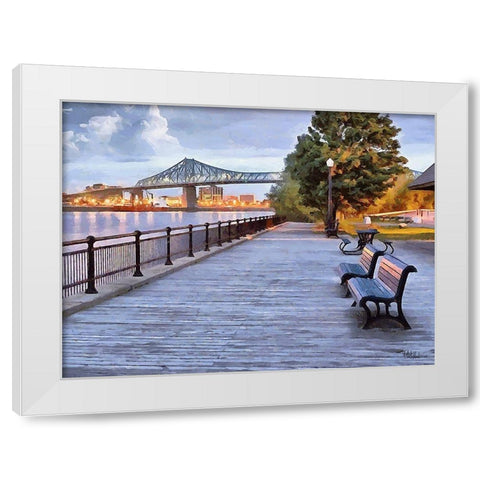 Memories of Vancouver VI White Modern Wood Framed Art Print by Medeiros, Celito