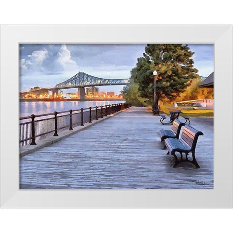 Memories of Vancouver VI White Modern Wood Framed Art Print by Medeiros, Celito
