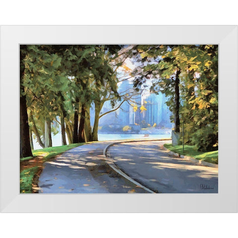 Memories of Vancouver VIII White Modern Wood Framed Art Print by Medeiros, Celito