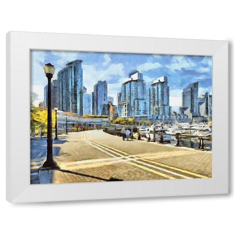 Memories of Vancouver IX White Modern Wood Framed Art Print by Medeiros, Celito