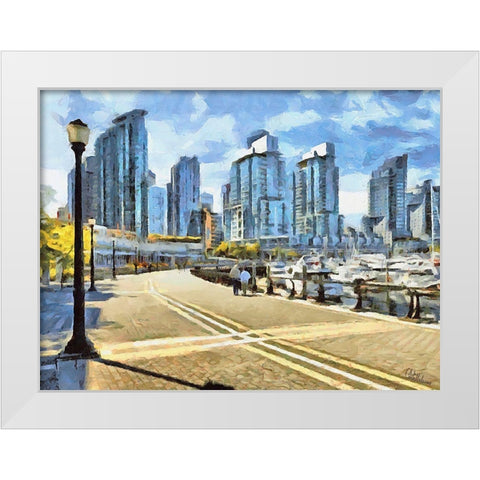 Memories of Vancouver IX White Modern Wood Framed Art Print by Medeiros, Celito