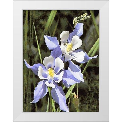 Orchids XVIII White Modern Wood Framed Art Print by Medeiros, Celito