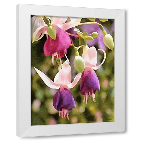 Orchids XXIII White Modern Wood Framed Art Print by Medeiros, Celito