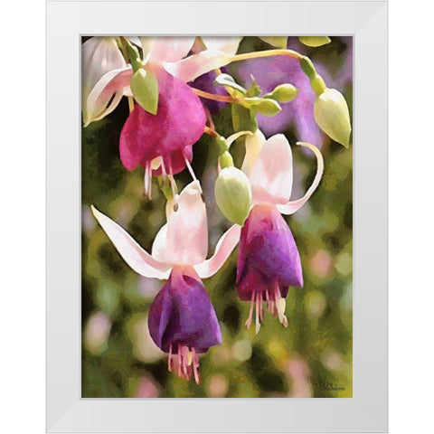 Orchids XXIII White Modern Wood Framed Art Print by Medeiros, Celito