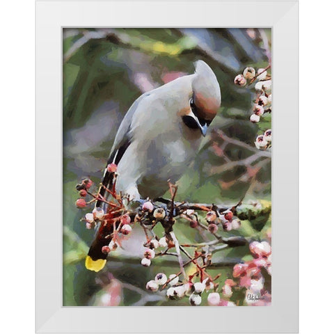 White Bird White Modern Wood Framed Art Print by Medeiros, Celito