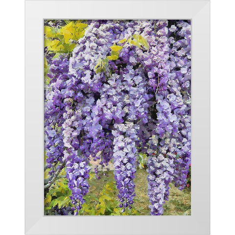 Blooming Tropical Tree I White Modern Wood Framed Art Print by Medeiros, Celito
