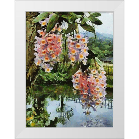 Blooming Tropical Tree II White Modern Wood Framed Art Print by Medeiros, Celito