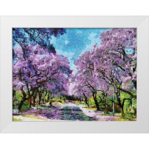 Paradise Road I White Modern Wood Framed Art Print by Medeiros, Celito