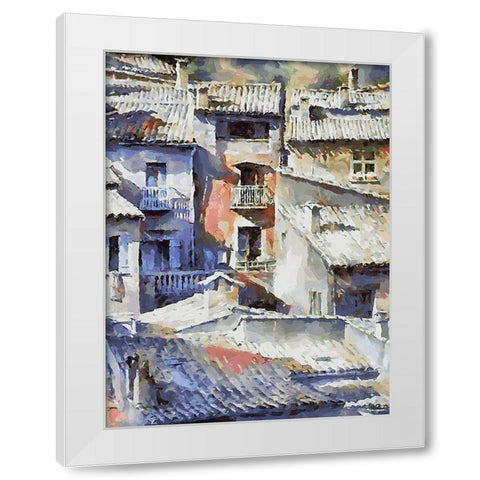 Venice Memmories III White Modern Wood Framed Art Print by Medeiros, Celito