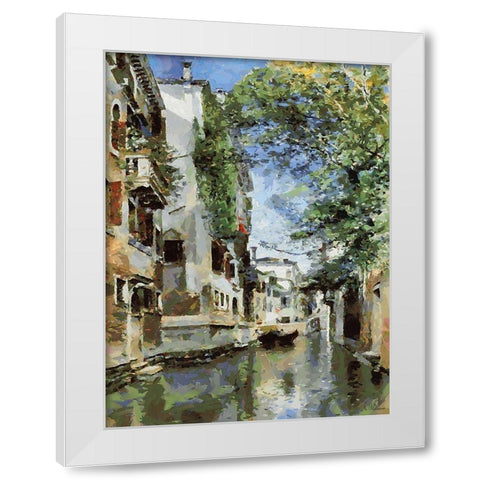 Venice Memmories IV White Modern Wood Framed Art Print by Medeiros, Celito