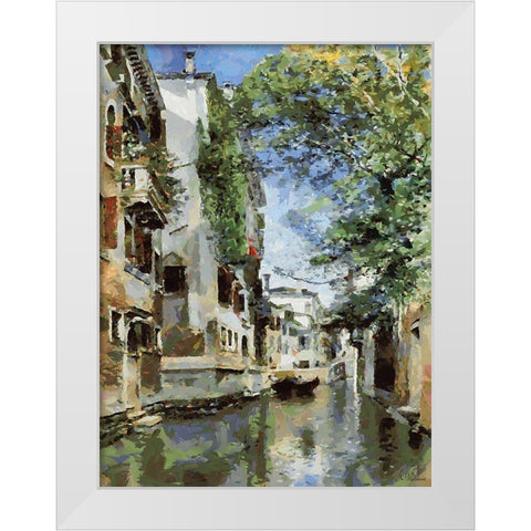 Venice Memmories IV White Modern Wood Framed Art Print by Medeiros, Celito