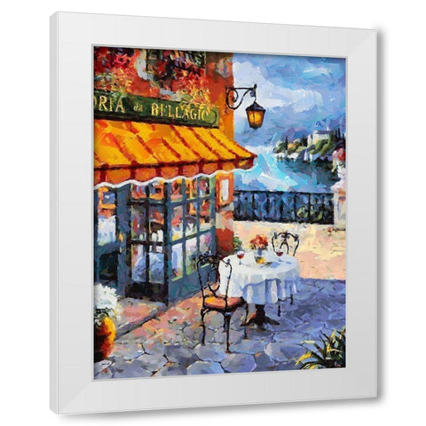 Memories of Italy III White Modern Wood Framed Art Print by Medeiros, Celito