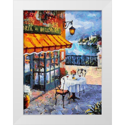 Memories of Italy III White Modern Wood Framed Art Print by Medeiros, Celito