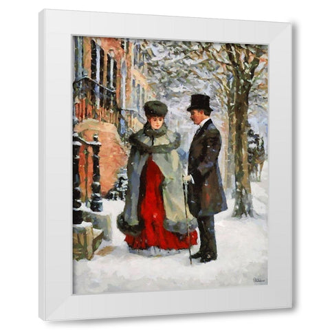 Old Times I White Modern Wood Framed Art Print by Medeiros, Celito