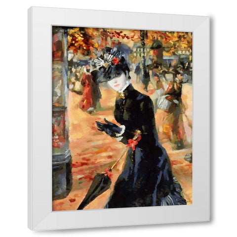 Old Times IV White Modern Wood Framed Art Print by Medeiros, Celito