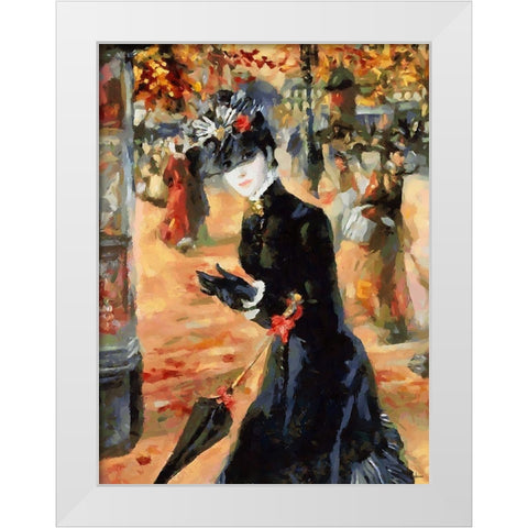 Old Times IV White Modern Wood Framed Art Print by Medeiros, Celito