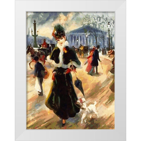 Old Times V White Modern Wood Framed Art Print by Medeiros, Celito
