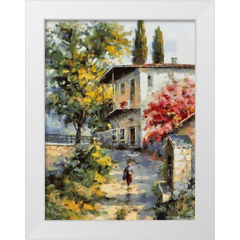 A House in the South White Modern Wood Framed Art Print by Medeiros, Celito