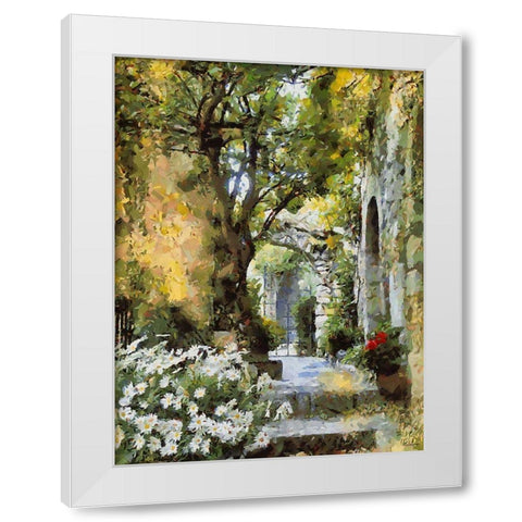 A House in the South II White Modern Wood Framed Art Print by Medeiros, Celito