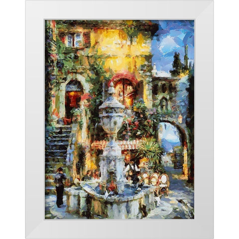 A House in the South III White Modern Wood Framed Art Print by Medeiros, Celito