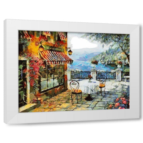 Memories of Italy IV White Modern Wood Framed Art Print by Medeiros, Celito