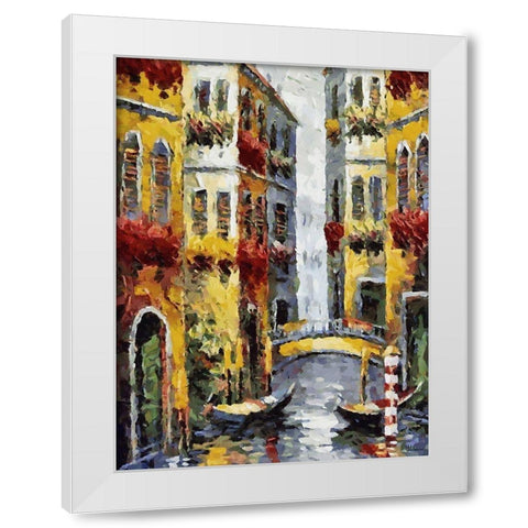 Memories of Venice IX White Modern Wood Framed Art Print by Medeiros, Celito