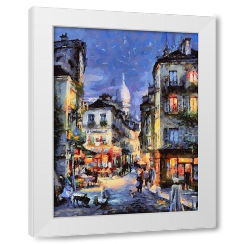 Memories of Venice XII White Modern Wood Framed Art Print by Medeiros, Celito