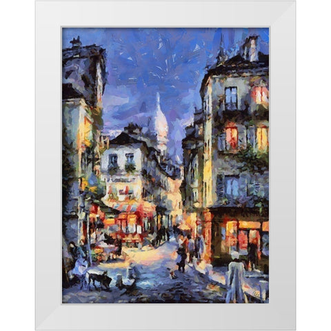 Memories of Venice XII White Modern Wood Framed Art Print by Medeiros, Celito