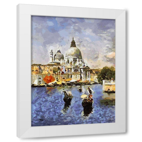 Memories of Venice XIII White Modern Wood Framed Art Print by Medeiros, Celito