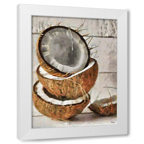Coco White Modern Wood Framed Art Print by Medeiros, Celito