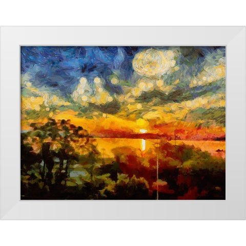 Impression of the Sunset White Modern Wood Framed Art Print by Medeiros, Celito