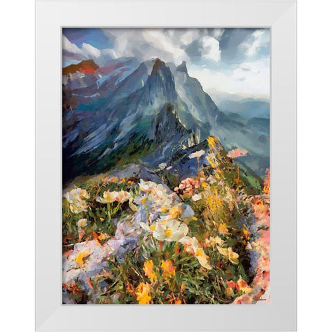 Memmories of the Dolomites White Modern Wood Framed Art Print by Medeiros, Celito