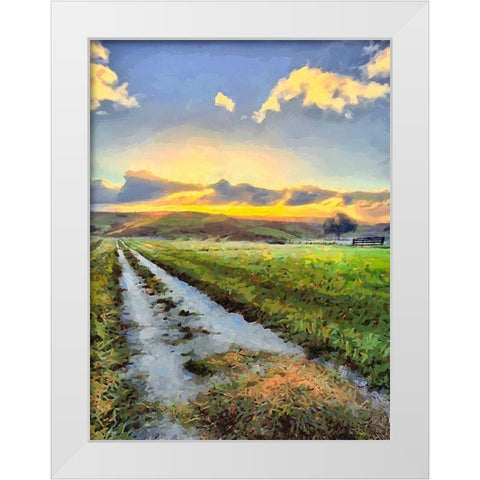 Long Way Home II White Modern Wood Framed Art Print by Medeiros, Celito