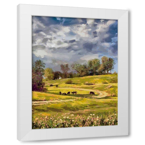 Long Way Home IV White Modern Wood Framed Art Print by Medeiros, Celito