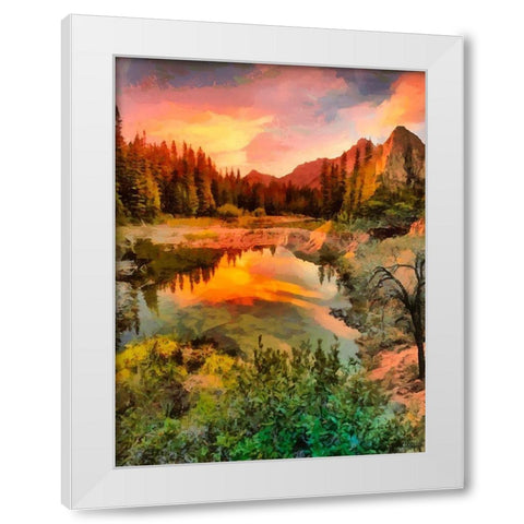 Dolomity Mountains IV White Modern Wood Framed Art Print by Medeiros, Celito