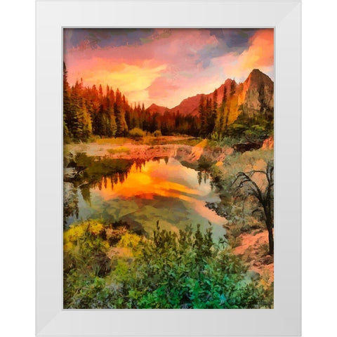Dolomity Mountains IV White Modern Wood Framed Art Print by Medeiros, Celito