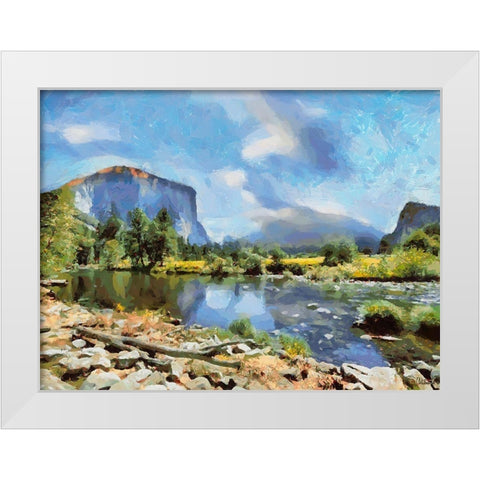Yosemite NP2 White Modern Wood Framed Art Print by Medeiros, Celito