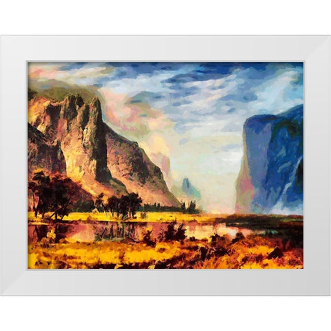 Yosemite NP4 White Modern Wood Framed Art Print by Medeiros, Celito