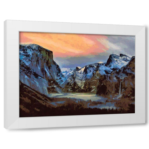 Yosemite NP8 White Modern Wood Framed Art Print by Medeiros, Celito