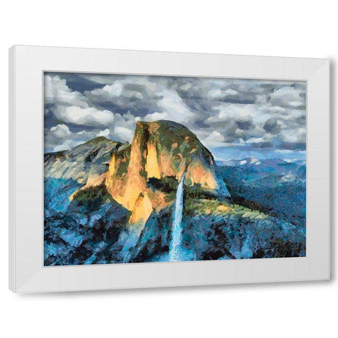 Yosemite NP9 White Modern Wood Framed Art Print by Medeiros, Celito