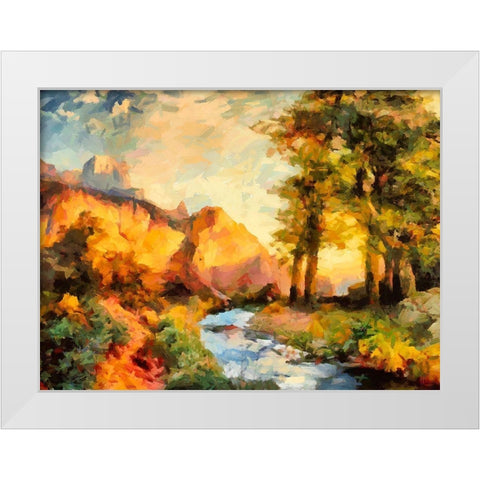 Great National Parks VIII White Modern Wood Framed Art Print by Medeiros, Celito